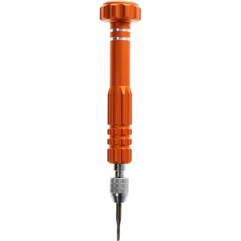 Destornillador multifuncional para cristales, 4 puntas de corte, fabricado en metal, para reparar tornillos y embalajes de cartón o papel, color aleatorio.
