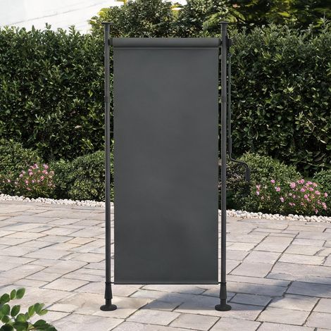 Store vertical autoportant 120 x 220-310 cm gris aluminium (1/5)