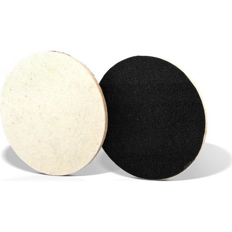 Disco a Strappo in Feltro per Finitura 150 mm - Rosver - DFV150N - CONF. 10 pz