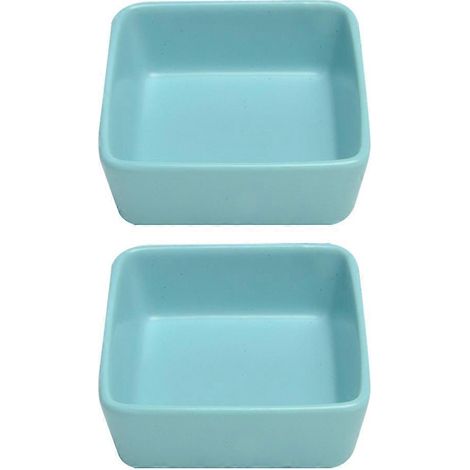 Lot de 2 gamelles en céramique pour nourriture et eau, idéales pour cochons d'Inde, hérissons, écureuils et autres petits animaux - Style 6 (1/5)