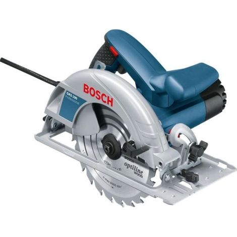 Bosch – Scie circulaire 1400W pour bois dur – Diamètre lame 190mm – Profondeur de coupe 70mm – Inclinaison 56° pour maniabilité - 0601623000 (1/5)