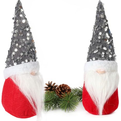Adorno navideño de elfo, gnomo y enano, regalo de 24 cm SR (1/5)