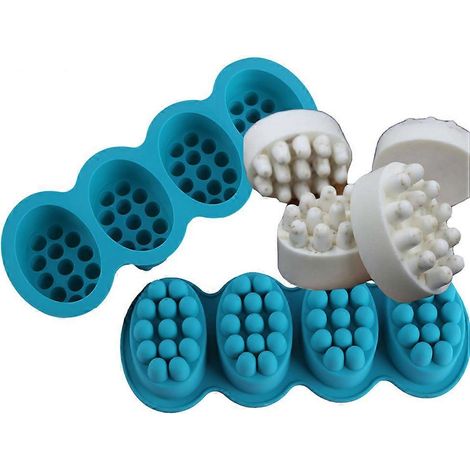 Moule à savon artisanal 4 cavités, compatible avec les projets DIY, 28 x 11 x 3 cm, compatible lave-vaisselle, 1 pièce (1/5)