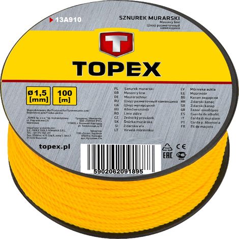 Starke Mauerwerksschnur 100 m Topex 13A910 (1/2)