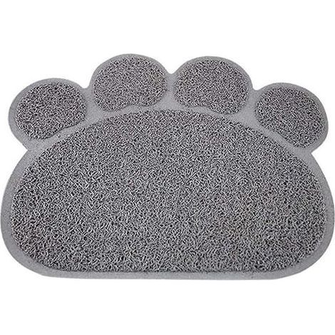 Tapis pour litière - Imperméable, antidérapant, anti-odeur, matière lavable à l'eau savonneuse, Gris (1/2)