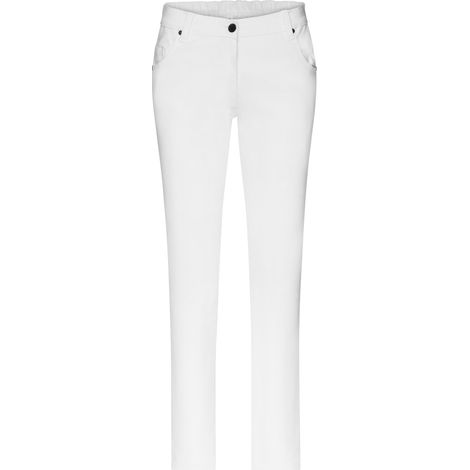 James & Nicholson Hose mit klassischen 5-Pocket Stil JN3001 Gr. 34 weiß