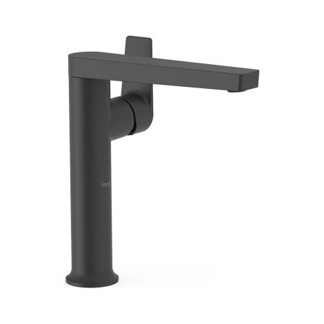 Mitigeur haut avec manette latérale pour lavabo Project Noir mat - TRES 22164701NM