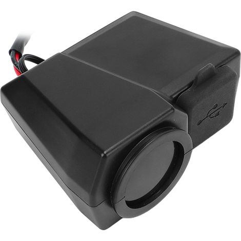 Chargeur de moto 10-24 V, interface USB Type C, écran couleur LED, voltmètre et thermomètre universel (1/5)