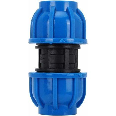 Lot de 4 raccords PE droit 32mm – Connecteur en plastique résistant – Réduit la perte de charge – Préserve la qualité de l'eau potable (1/5)