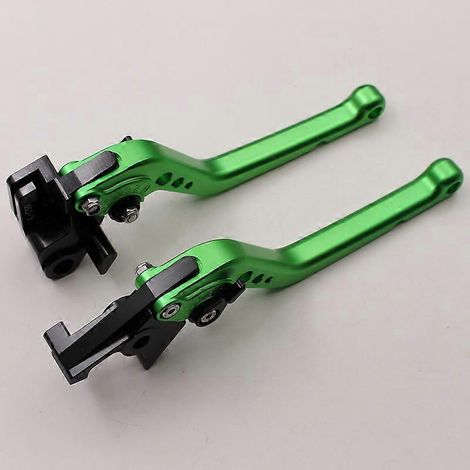 Poignée de klaxon d'embrayage de frein de moto pour modification 06-08 ninja650R ER-6F ER-6N (vert à tige longue) (1/5)