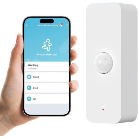 Neptune – Détecteur de mouvement sans fil pour sécurité domestique – Portée 6m – Angle de détection 128° – Compatible Tuya Smart et Smart Life