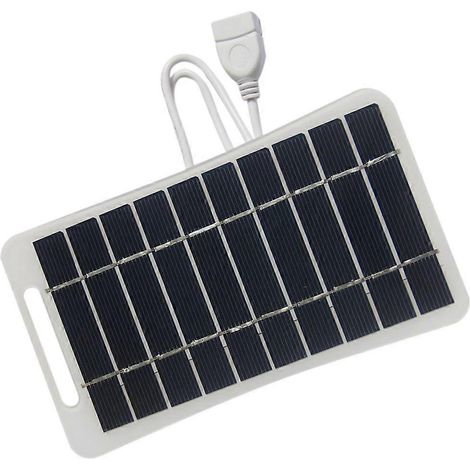 Solarpanel-Ladegerät mit USB-Kabel für Mobiltelefone im Außenbereich