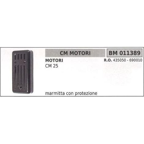 Marmitta con protezione CM MOTORI motopompa CM 25  011389