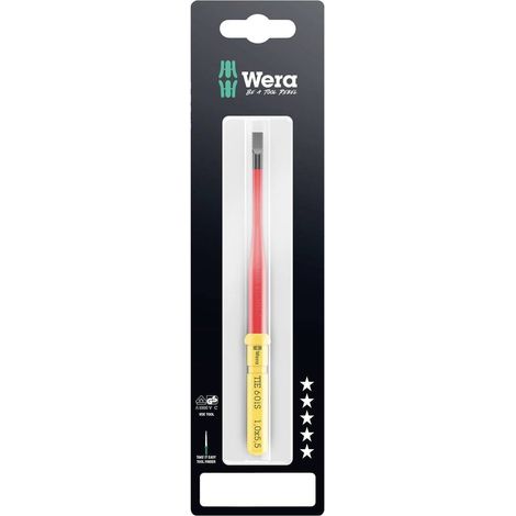 Wera Kraftform Kompakt VDE 60 iS 1,0x5,5x157 mm TIE SB Elettricisti Taglio Lama intercambiabile per giraviti 5.5 mm (1/5)