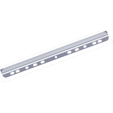 Boite de 50 Baguettes à Reliure A4 6 mm Transparent avec Perforation Universelle pour Classeur