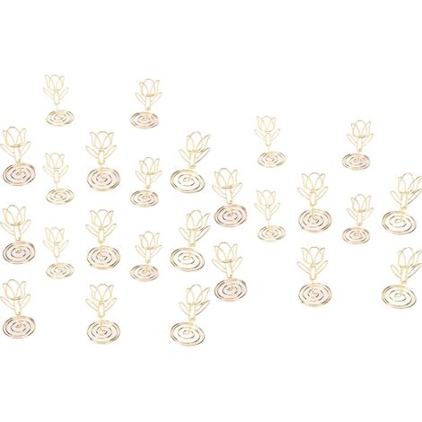 Plaquettes de Table Fleurs Style Acier Inoxydable Stable Lot de 25 Supports de Numéro pour Mariage, Fête, Bureau (1/5)
