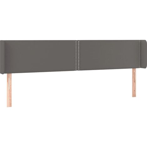 Maison Exclusive - Testiera ad Orecchio Grigia 183x16x78/88 cm in Similpelle
