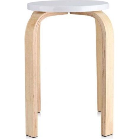 Tabouret - Bois Courbé - Antidérapant - Pour Chambre D Enfant Salle De Bain Bureau - 40 X 45 5 Cm - 2544 G - 1 Piece (1/4)
