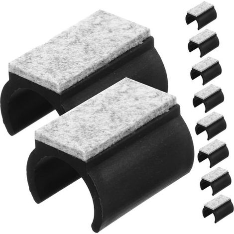 10 Stück U förmige Filzgleiter für Möbelbeine Schalldämpfende Anti Rutsch Pads für Hartholzböden, Schaukelstühle und Schlittenstühle (1/5)