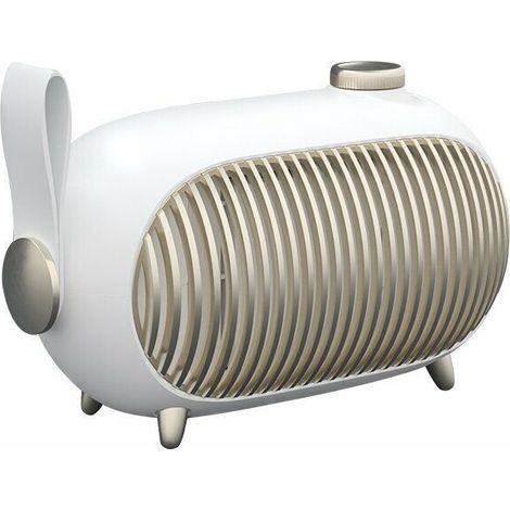Chauffage soufflant céramique 500W/1000W – 3 modes de chauffage – Thermostat intégré – Pour petits espaces – Protection contre surchauffe