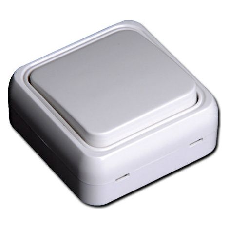 Simon Alfa Superficie Blanco Pulsador Neutro MS131900