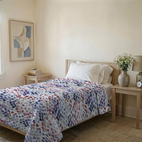 Couvre-lit matelassé d’été en Microfibre Douce imprimée – Couette Printemps-été mi-Saison – Simple 160x240 cm (1/5)