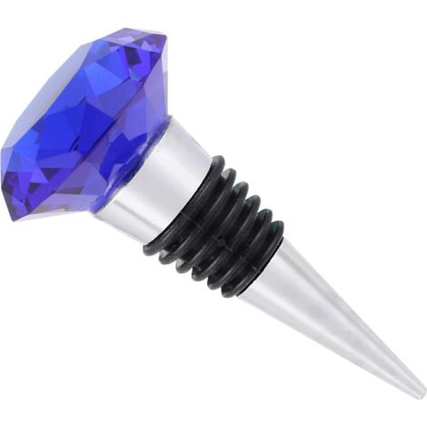 Bouchon de vin, bleu, pour bouteilles de verre et cave à vin (1/5)