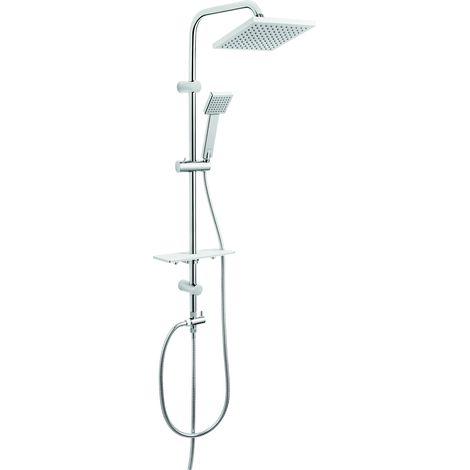 Squerto LUX Duschset mit Regendusche, Chrom (1/2)