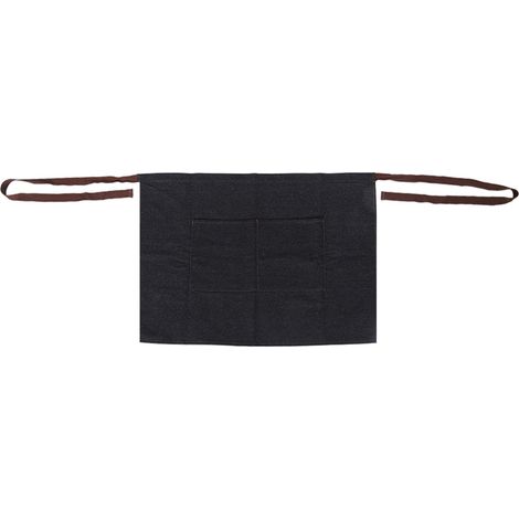 Tablier court en denim, demi-taille, uniforme de travail de serveuse de cuisine, restaurant ou café (n° 3) (1/4)