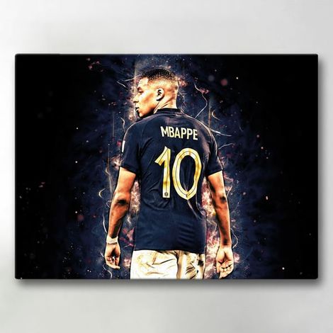 Toile / Peinture - Mbappé - 40x30 cm - Toile (1/4)