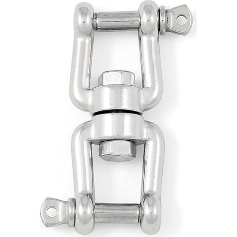 Girella a 2 forcelle Ø 6 mm. in acciaio Inox A4 - AISI 316 (1/2)