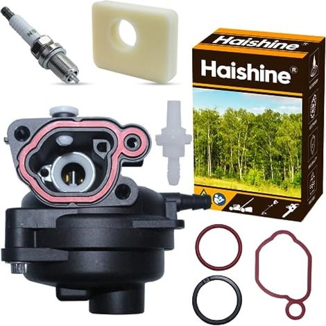 Carburateur Kit pour 300E 450E 500E 550EX 500 125cc 140cc 799583 Tondeuse avec Bougie d'Allumage/Filtre à Air en Coton (1/4)