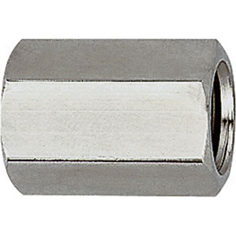 Riegler Muffe, Außensechskant, M5, SW 8, Edelstahl 1.4571 (1/2)