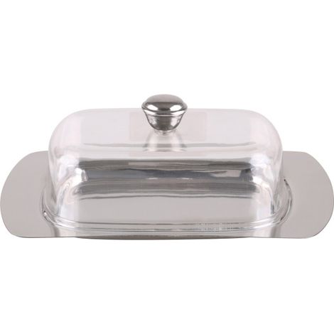 Beurrier en inox et acrylique (1/3)