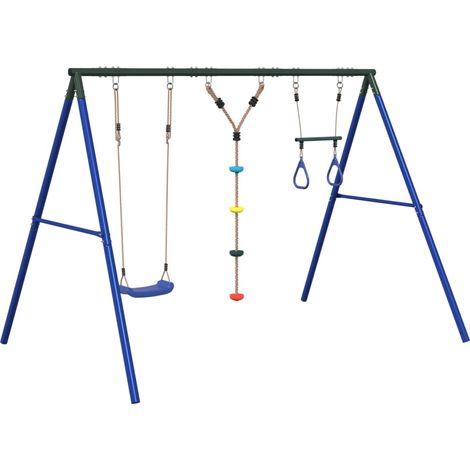 Maison Exclusive - Schaukel-Set mit Schaukelsitz Trapez und Stric