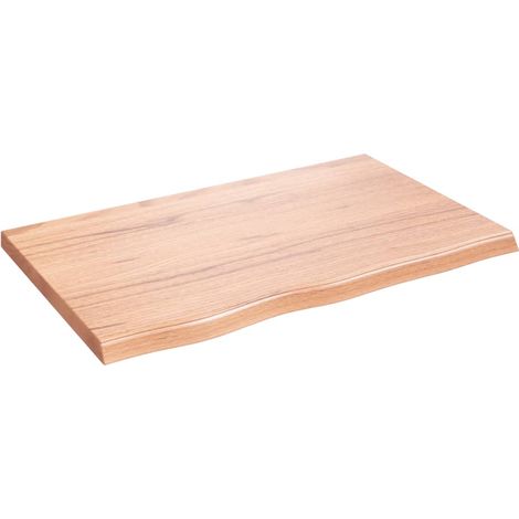 Étagère murale,Étagère flottante marron clair bois chêne massif traité CFW47109 (1/5)