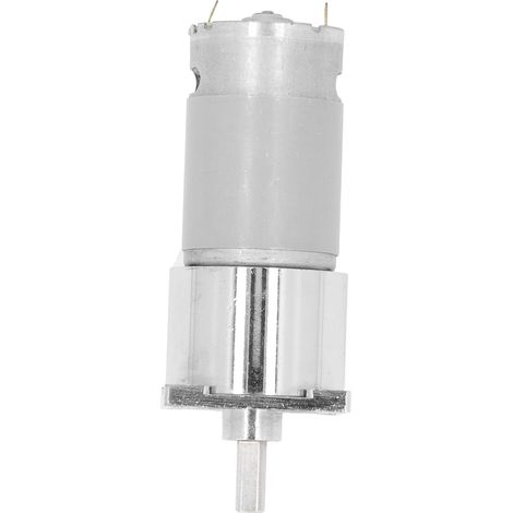 Moteur à courant continu à engrenages, bobine en alliage d'aluminium et laiton, autobloquant, arbre excentrique réversible, réduction de vitesse 20 tr/min, 12 V (1/5)