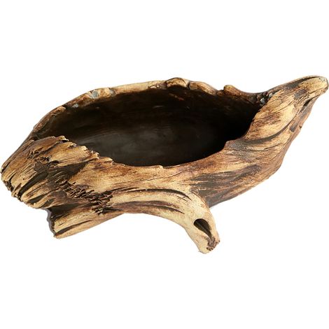 Pot de Fleurs Stump Rustique - Pot Design Stump en Ciment - Support Intérieur Jardin Minimaliste (12x10x8.5cm) (1/5)