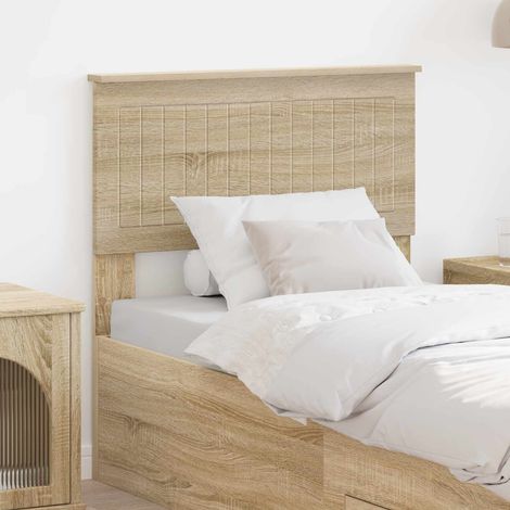 vidaXL Cabecero Roble Sonoma Madera de ingeniería (1/5)