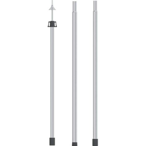 vidaXL Poste telescópico de toldo acero galvanizado 102-260 cm (1/5)