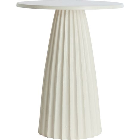Eleganter weißer Metall-Beistelltisch Light & Living Veglia (1/4)