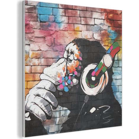 CUADRO ACÚSTICO Mono - Graffiti - Música Cuadros Decoracion Salon Modernos 90x90 (1/5)