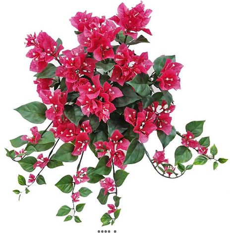 Bougainvillier artificiel retombant en piquet pour exterieur L 50 cm (1/3)