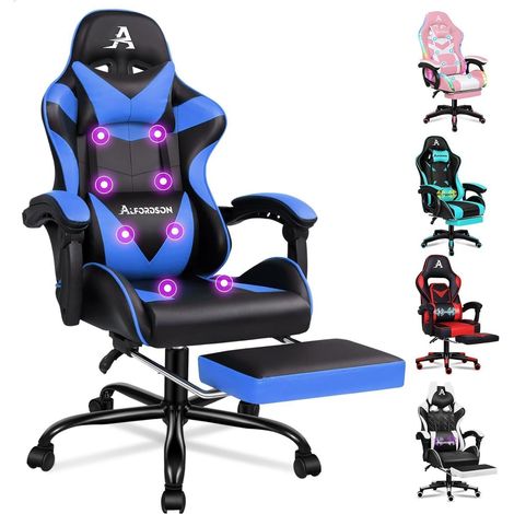 Gaming-Stuhl mit Massagepunkten und (1/5)
