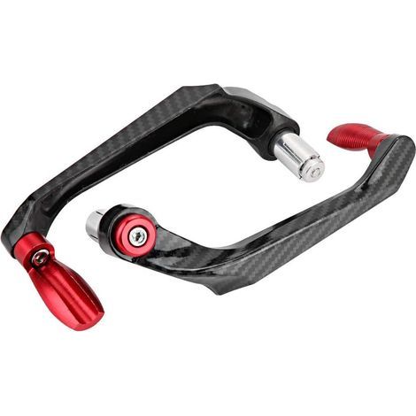 Protections de levier de moto, protecteur de frein de guidon de moto universel en alliage d'aluminium de 7/8 pouces(rouge) (1/5)