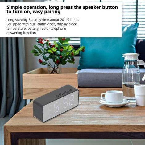 Radio Réveil - - G50 - Haut-parleur Bluetooth 5.0 - Lecteur MP3 - Double Réveil (1/4)