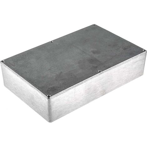Boîtier RS PRO en Fonte d'aluminium, 275 x 175 x 65.5mm, Argent IP66, Blindé ( Prix pour 1 ) (1/2)