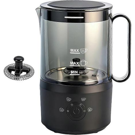 Lait frother 4 pouces 1 électrique lait steamer 10oz 300ml automatique et cold foam fabricant iced café lattes eu prise (1/5)