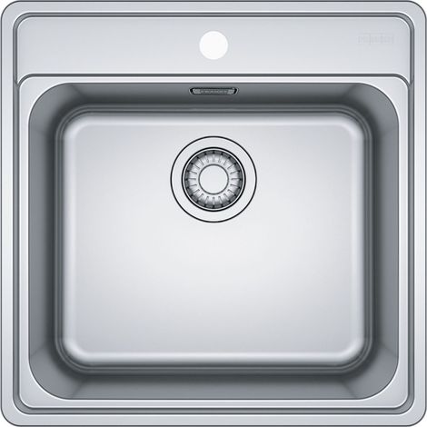 Cuve Bell en inox BCX 610-51 - 510 x 510 x 200 mm - sous-meuble 50 cm - vidage manuel - Franke (1/2)
