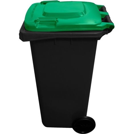 Contenedor de basura reciclables 240L 2 ruedas  Ecodiseño Negro  COLOR: VERDE - (1/5)